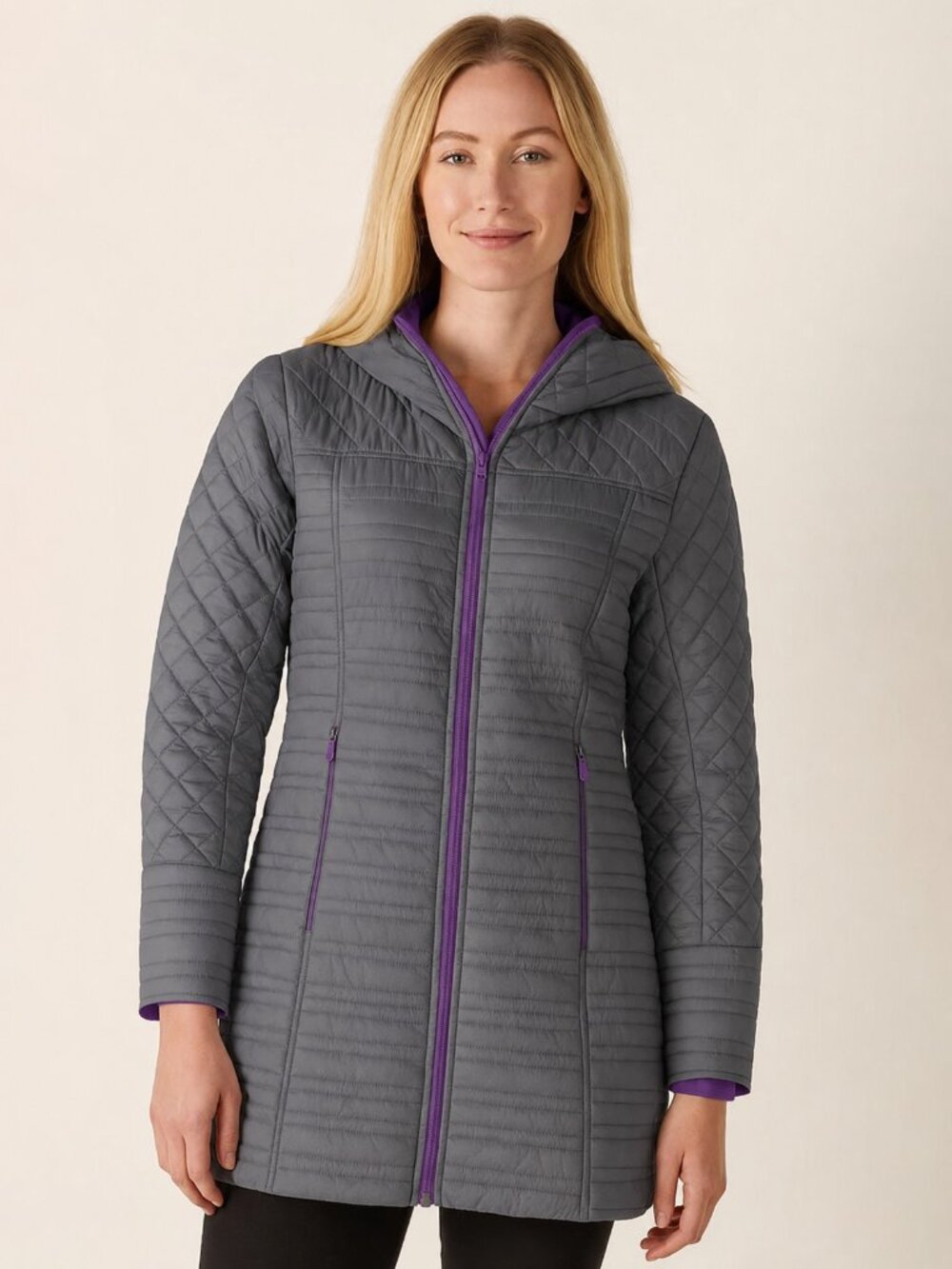 Title Nine Kismet Car Quilted Puffer Hooded Jacket Medium